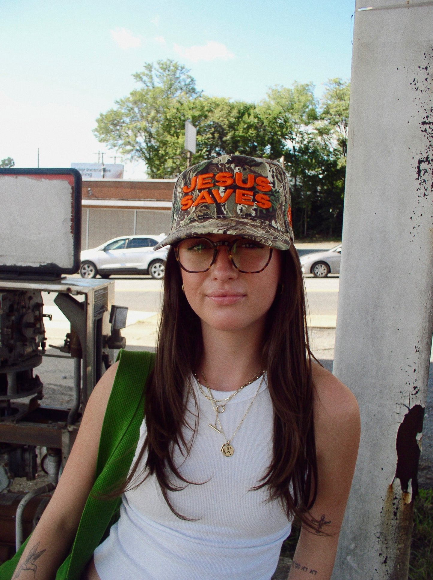 Jesus Saves Camo Hat