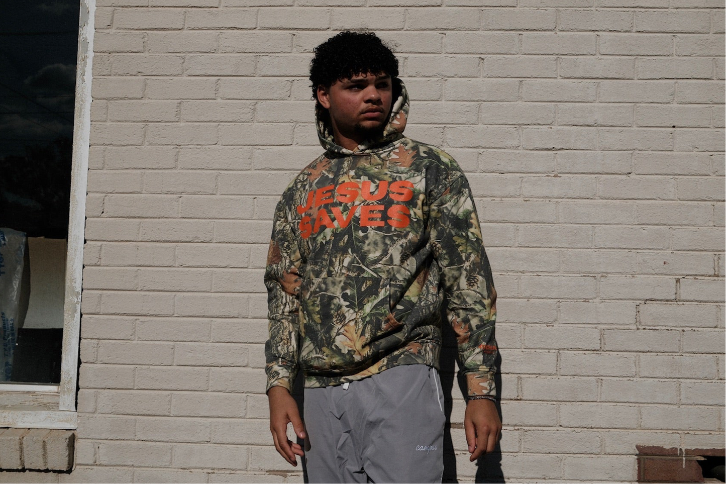 Jesus Saves Camo Hoodie